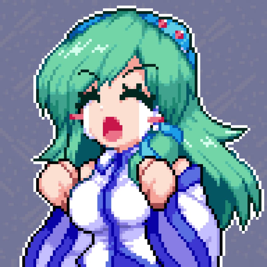 kochiya sanae (touhou) drawn by sorehodoh and souki_lankni