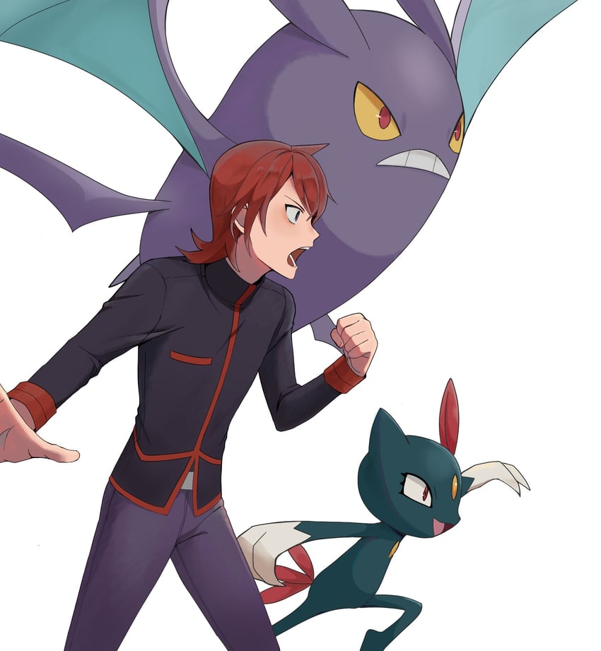 silver, sneasel, and crobat (pokemon and 1 more) drawn by silber_1224