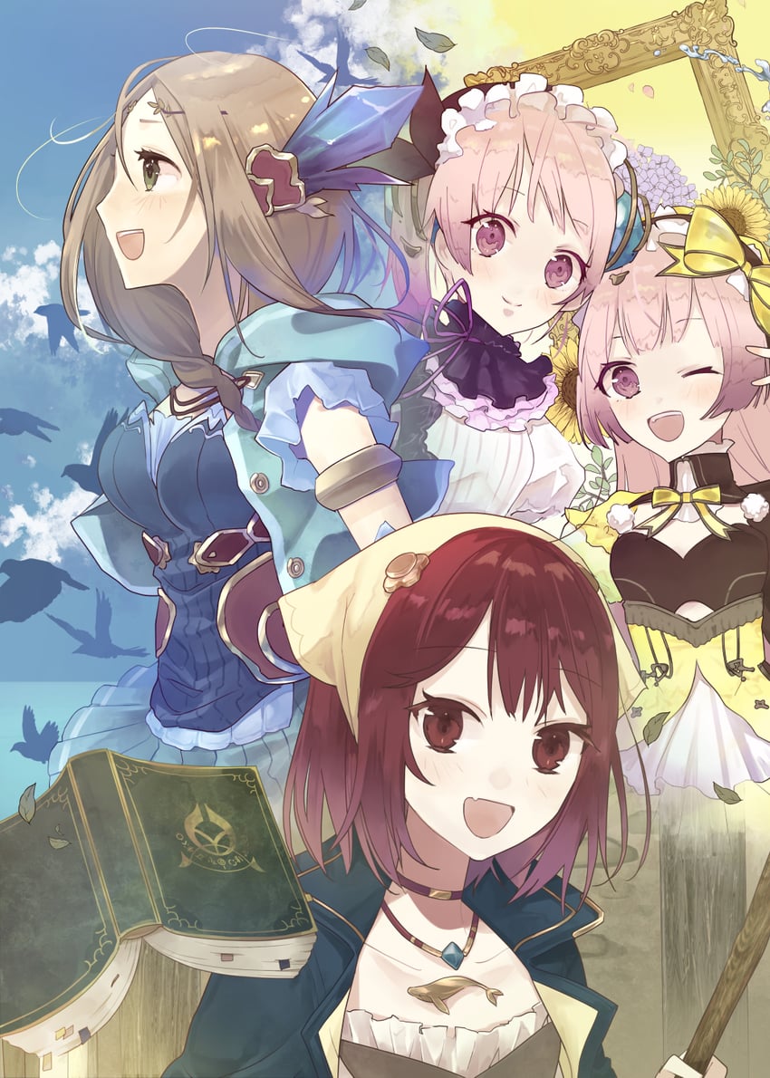 sophie neuenmuller, firis mistlud, plachta, suelle malen, and lydie malen (atelier and 3 more) drawn by kuromame_(honey_728)