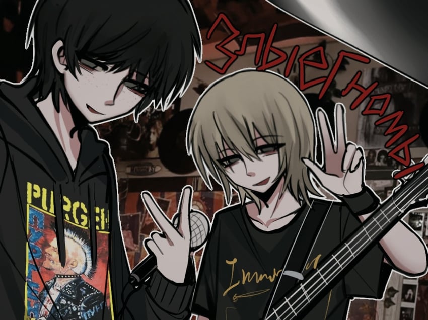 nikita lytkin and artyom anoufriev (real life) drawn by xipenco