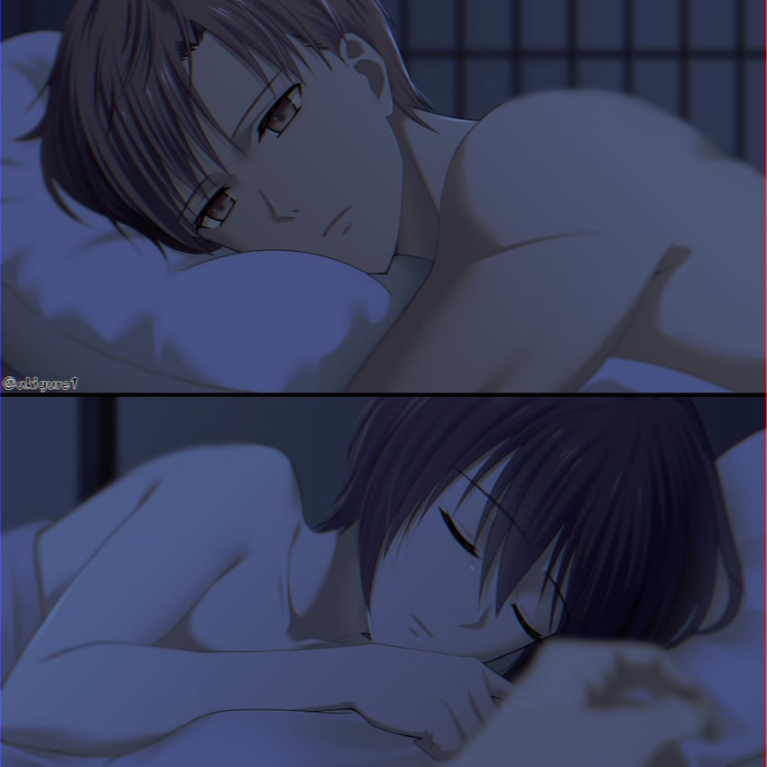 sohma akito and sohma kureno (fruits basket) drawn by akigure1
