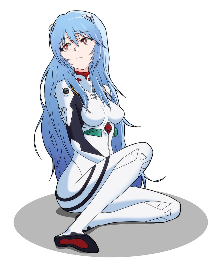 ayanami rei (neon genesis evangelion and 2 more) drawn by sashimi_(sasihmi)