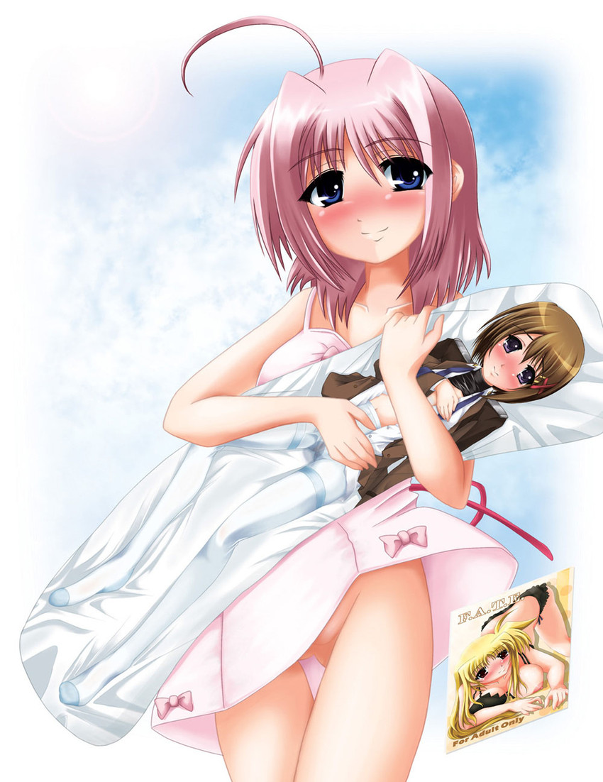 fate testarossa, yagami hayate, and caro ru lushe (lyrical nanoha and 1 more) drawn by kurogane_(majesticrune)
