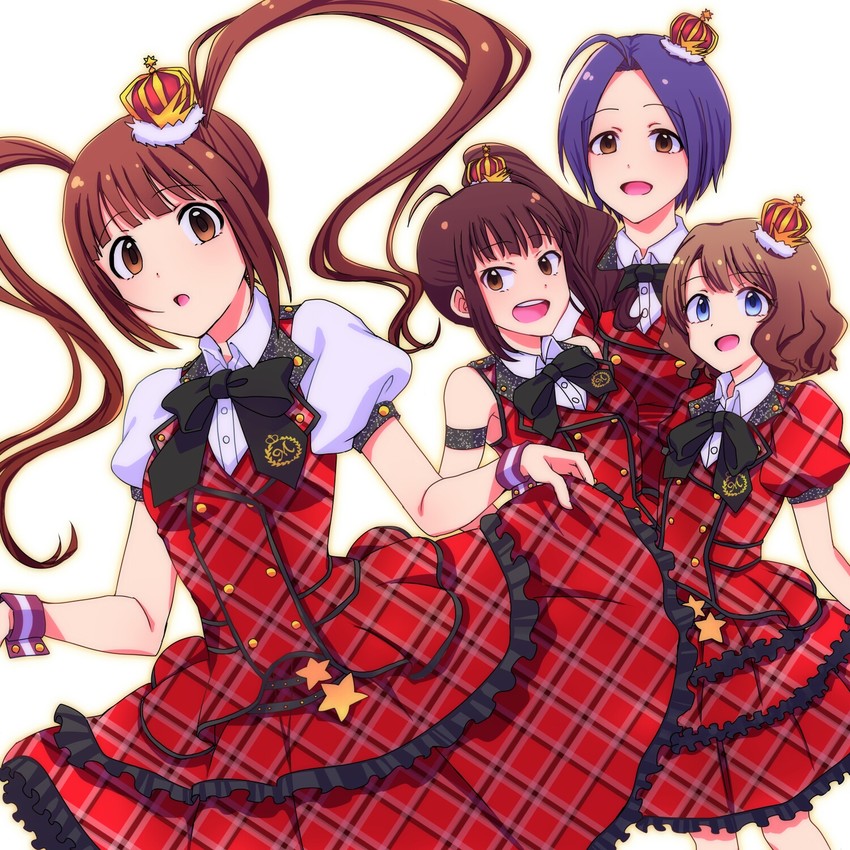 miura azusa, suou momoko, yokoyama nao, and matsuda arisa (idolmaster and 2 more) drawn by mogemoge00