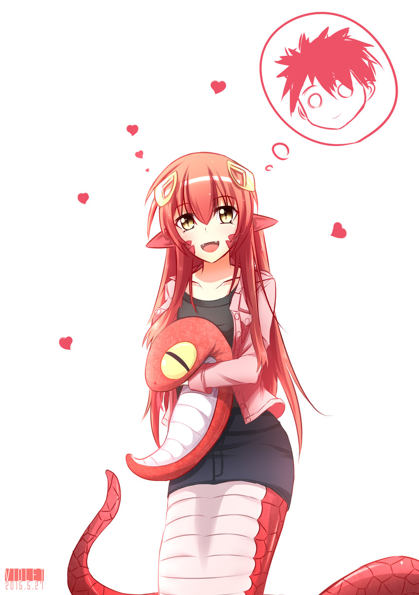 miia and kurusu kimihito (monster musume no iru nichijou) drawn by violetsang
