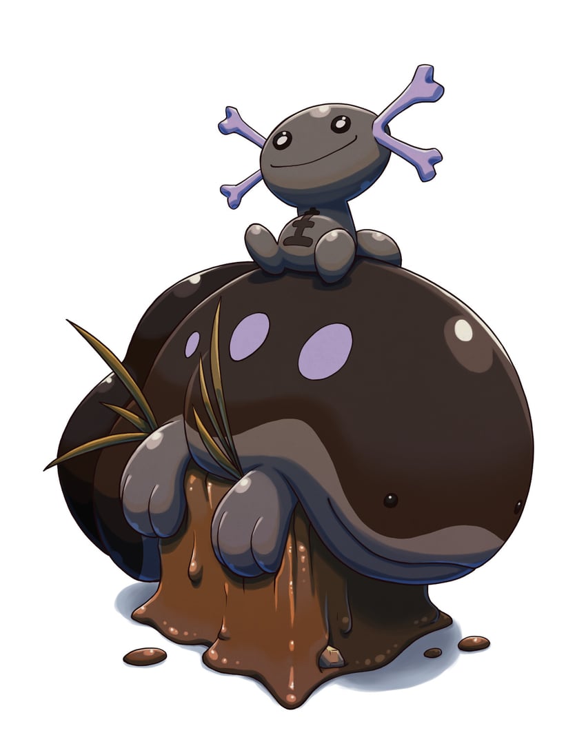 clodsire and paldean wooper (pokemon) drawn by gorka_fujimoto_holgado