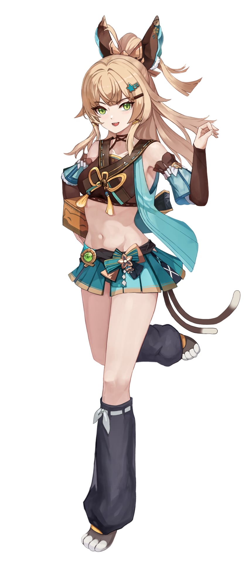kirara (genshin impact) drawn by hwangmong-i