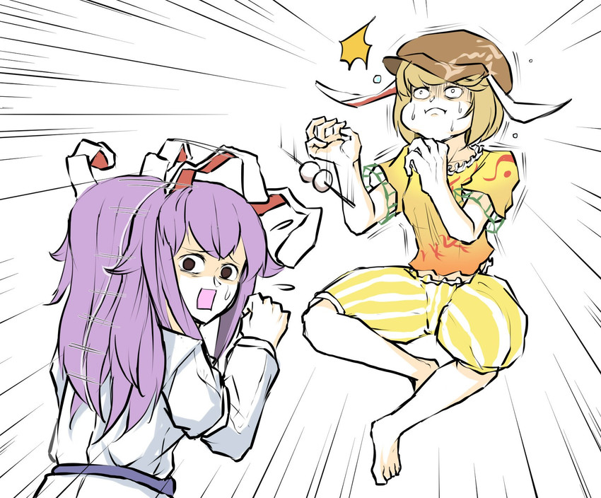 reisen udongein inaba and ringo (touhou) drawn by peroponesosu.