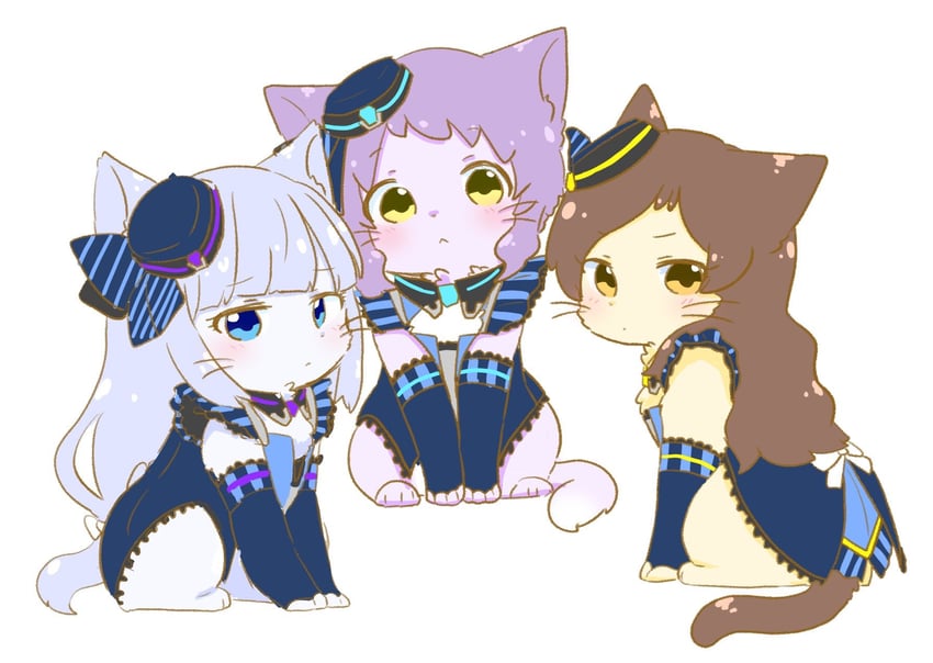 kitazawa shiho, makabe mizuki, and shiraishi tsumugi (idolmaster and 2 more) drawn by hutaba
