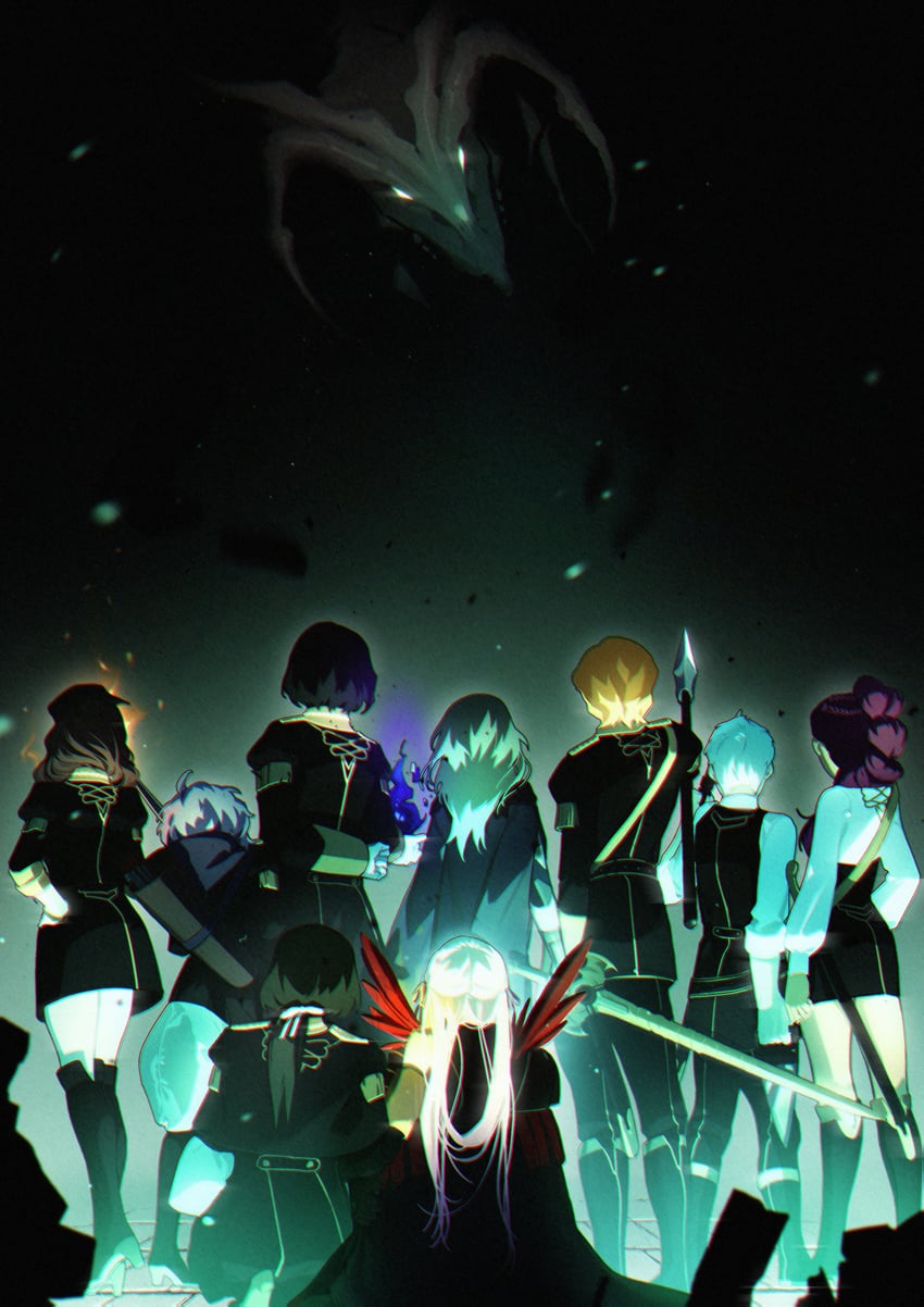 female byleth, edelgard von hresvelg, dorothea arnault, bernadetta von varley, petra macneary, and 6 more (fire emblem and 1 more) drawn by supi_002