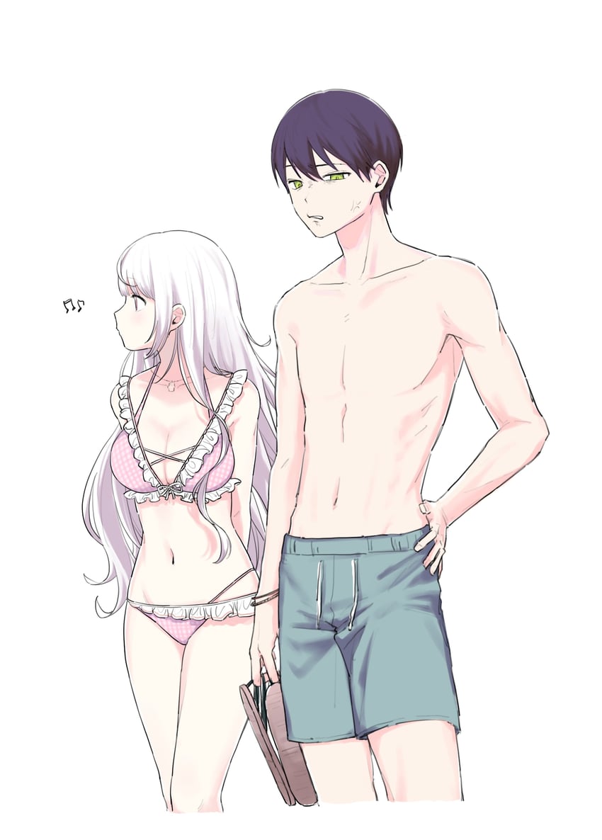 shiina yuika and kenmochi touya (nijisanji) drawn by po_(po_495)