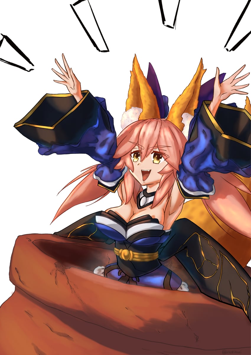 tamamo, tamamo no mae, and witch bandora (fate and 5 more) drawn by usokitsuki