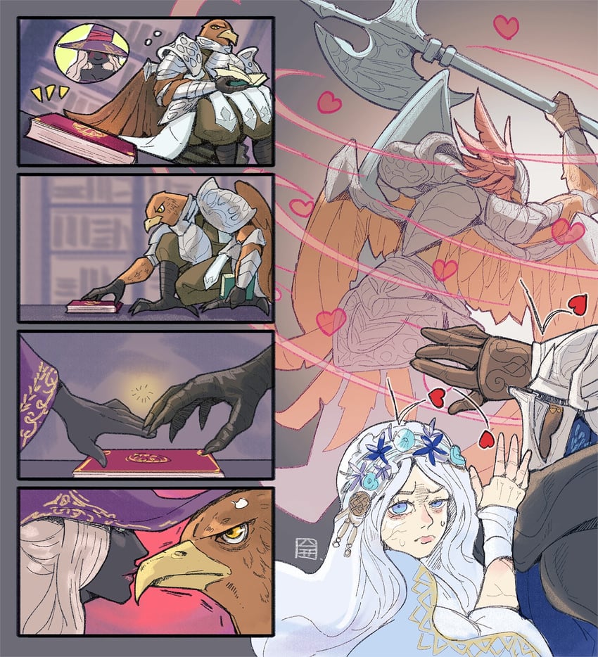 recluse, revenant, wylder, and guardian (elden ring and 1 more) drawn by valunart