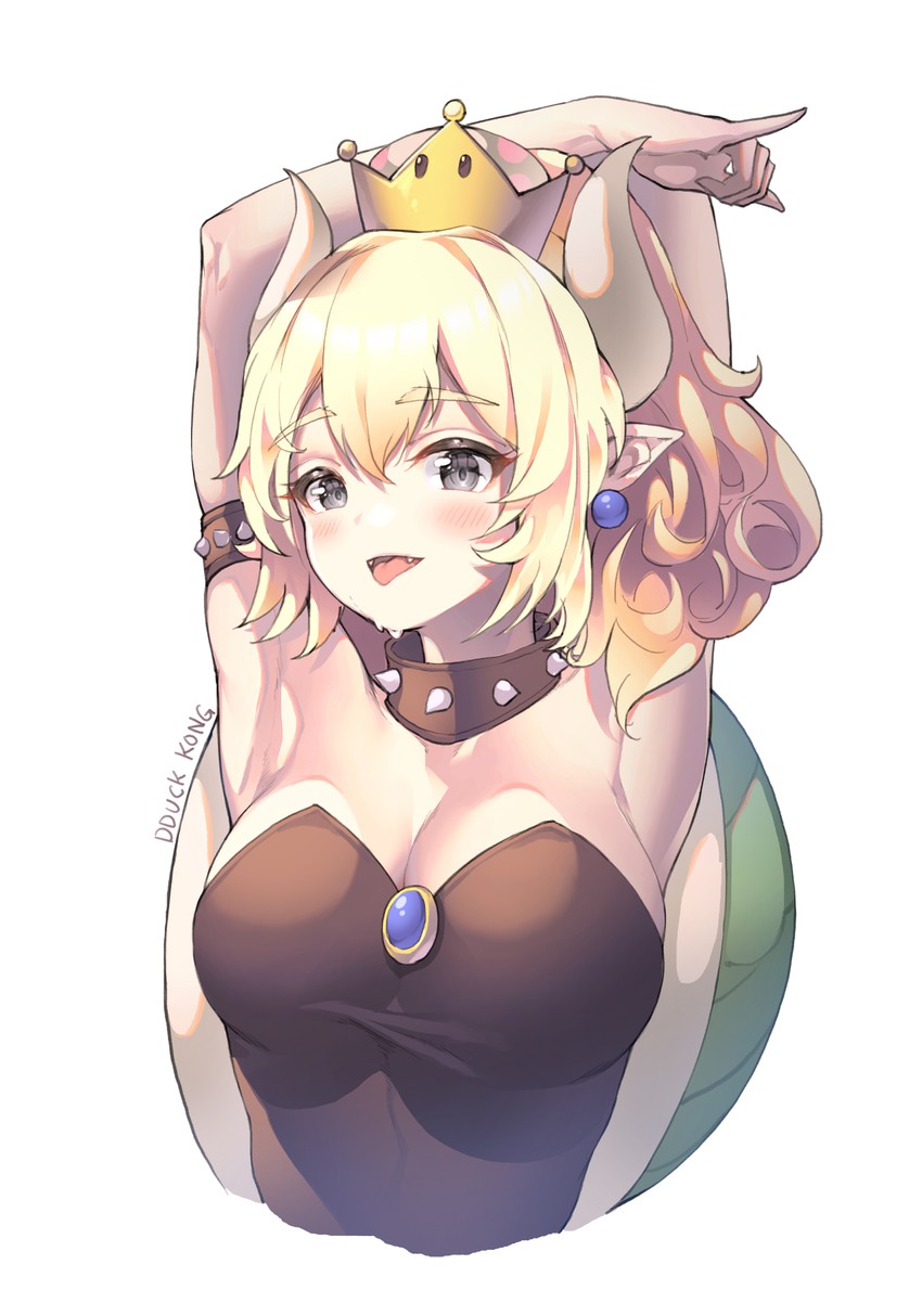 bowsette (mario and 1 more) drawn by dduck_kong