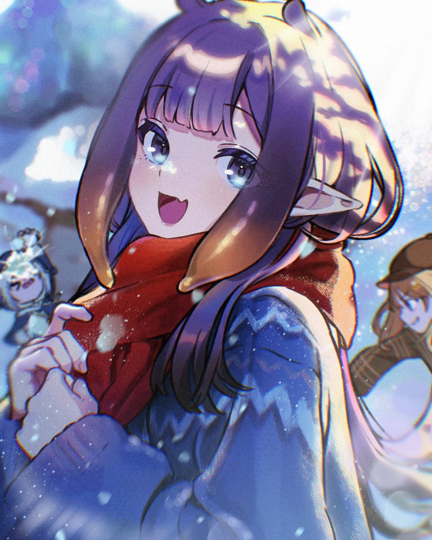 gawr gura, ninomae ina'nis, and watson amelia (hololive and 1 more) drawn by chikenora
