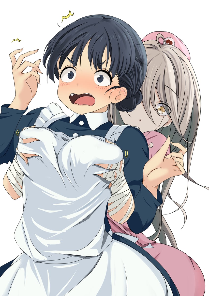 shikiya yumeko and basori tiara (make heroine ga oo sugiru!) drawn by nanja_najav