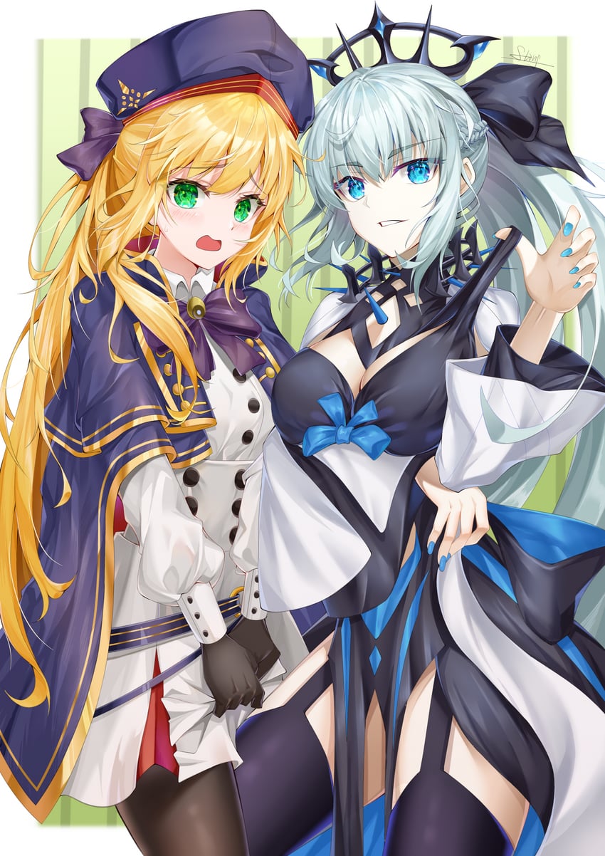artoria pendragon, morgan le fay, and artoria caster (fate and 1 more) drawn by user_xjse7283