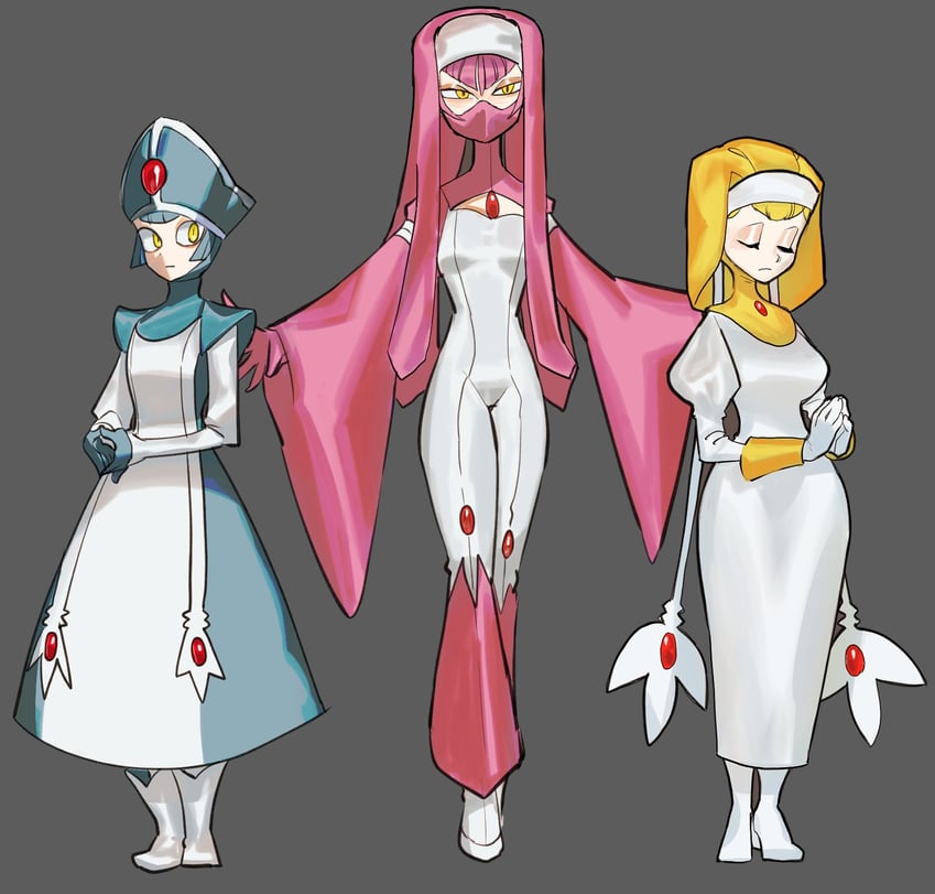 mesprit, azelf, and uxie (pokemon) drawn by dancho_no_mori and sentaronao