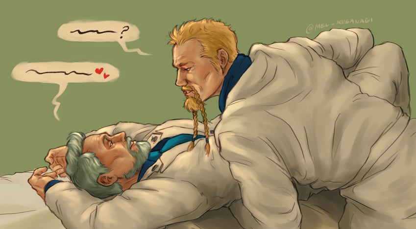 monkey d. garp and red-leg zeff (one piece) drawn by mel_kusanagi