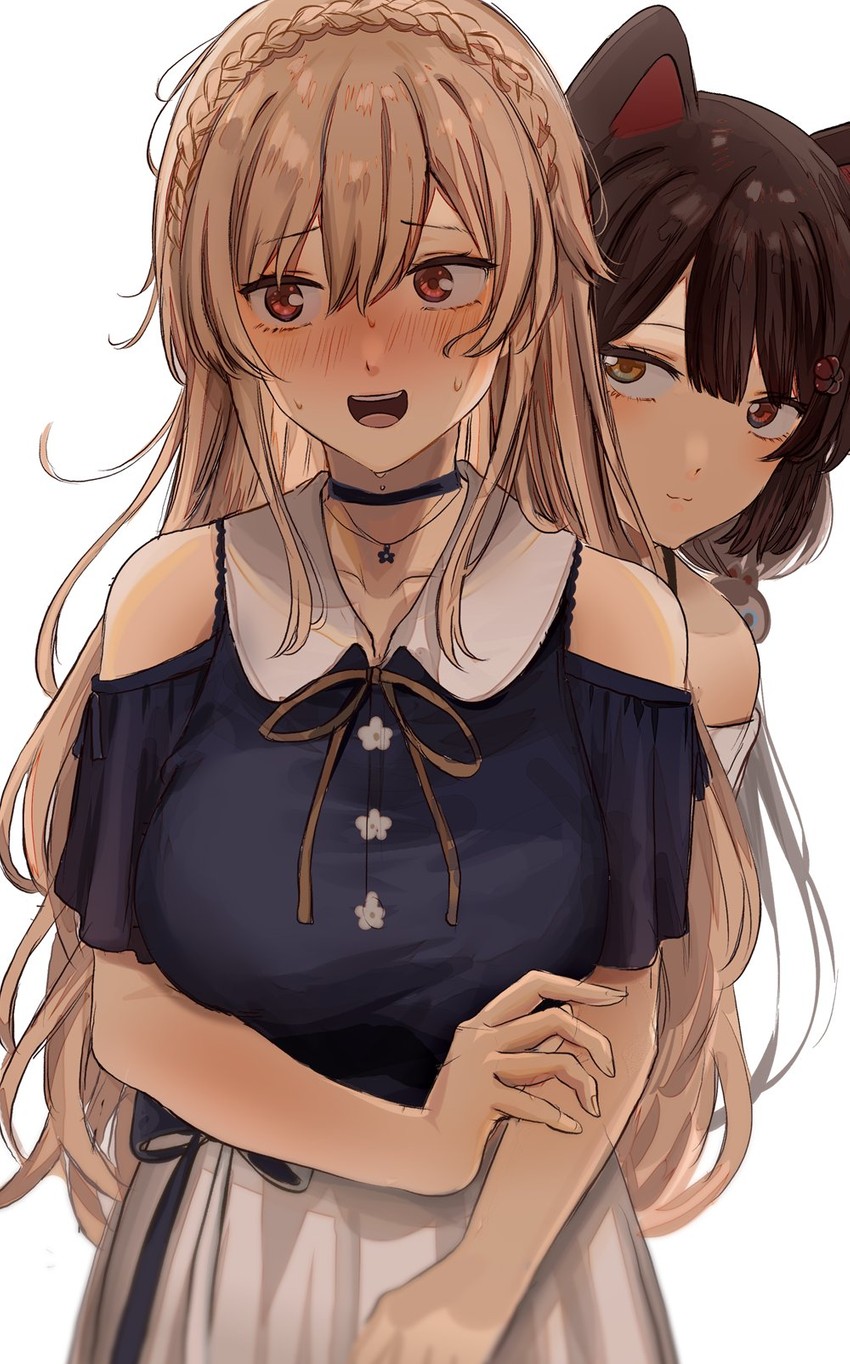 inui toko and furen e lustario (nijisanji) drawn by ibuki_(ibuki0118)