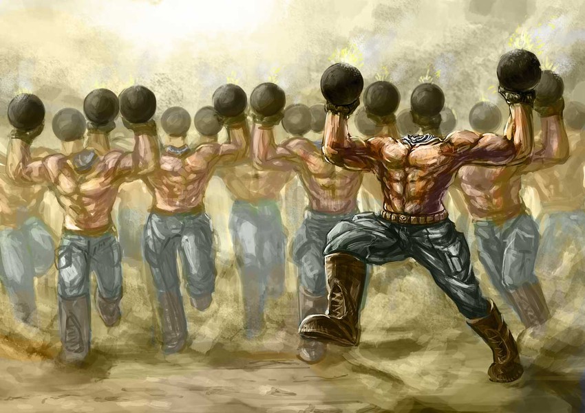 beheaded kamikaze (serious sam) drawn by kuro_dora