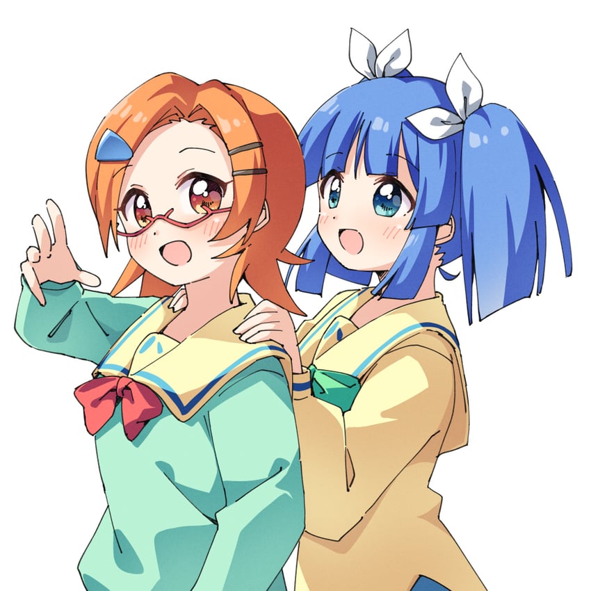 suzuki sayaka and uehara miyako (pani poni dash!) drawn by haru_(konomi_150)