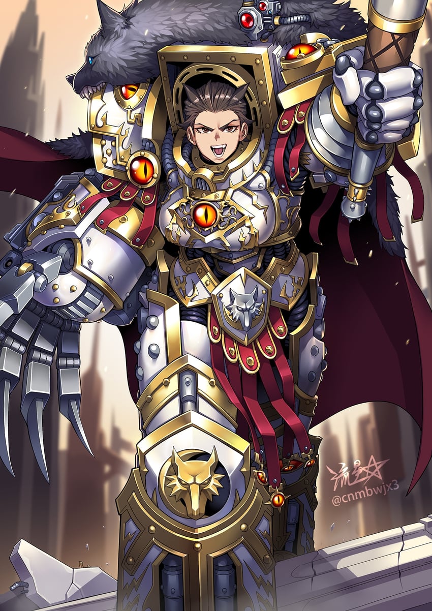 horus lupercal (warhammer 40k) drawn by ryuusei_(mark_ii)
