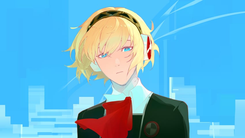 aigis (persona and 2 more) drawn by ran_the_egg_yolk