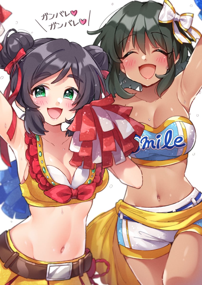 natalia and yao fueifuei (idolmaster and 2 more) drawn by trente