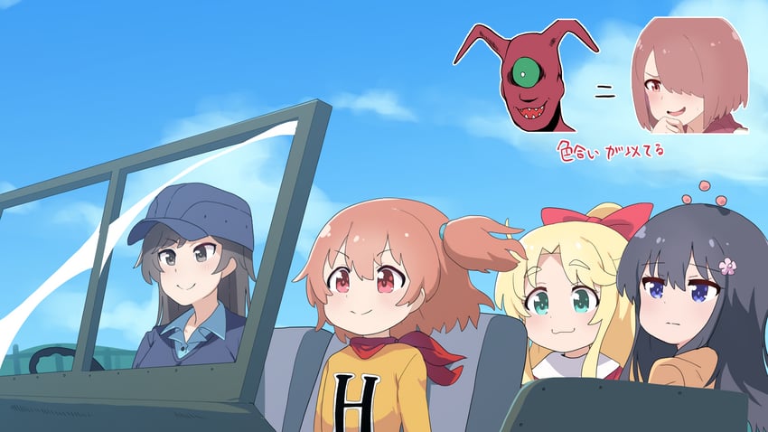 himesaka noa, shirosaki hana, hoshino miyako, hoshino hinata, matsumoto kouko, and 5 more (watashi ni tenshi ga maiorita! and 1 more) drawn by fuka_(kantoku)