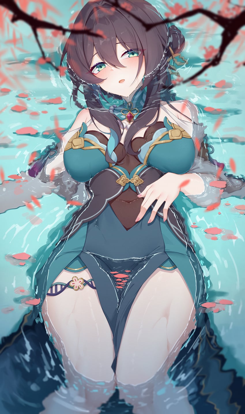 ruan mei (honkai and 1 more) drawn by mengxin_huazha