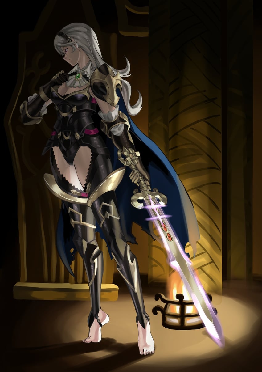 female corrin (fire emblem and 2 more) drawn by peacefulandflat