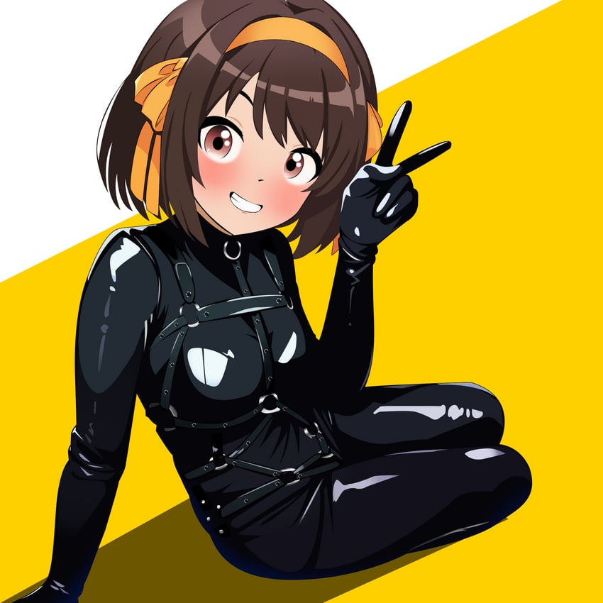 suzumiya haruhi (suzumiya haruhi no yuuutsu) drawn by adki_(asouryuko)