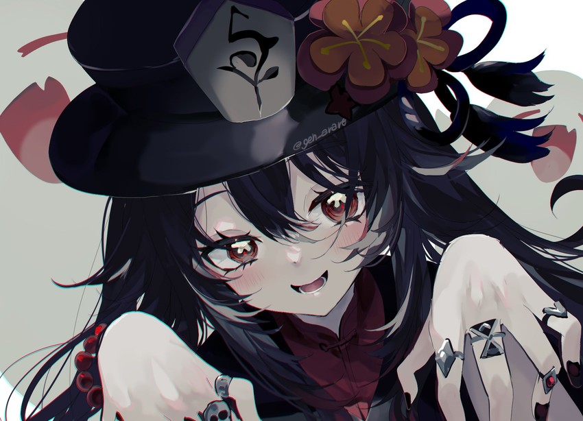 hu tao and boo tao (genshin impact) drawn by sakurato_remi