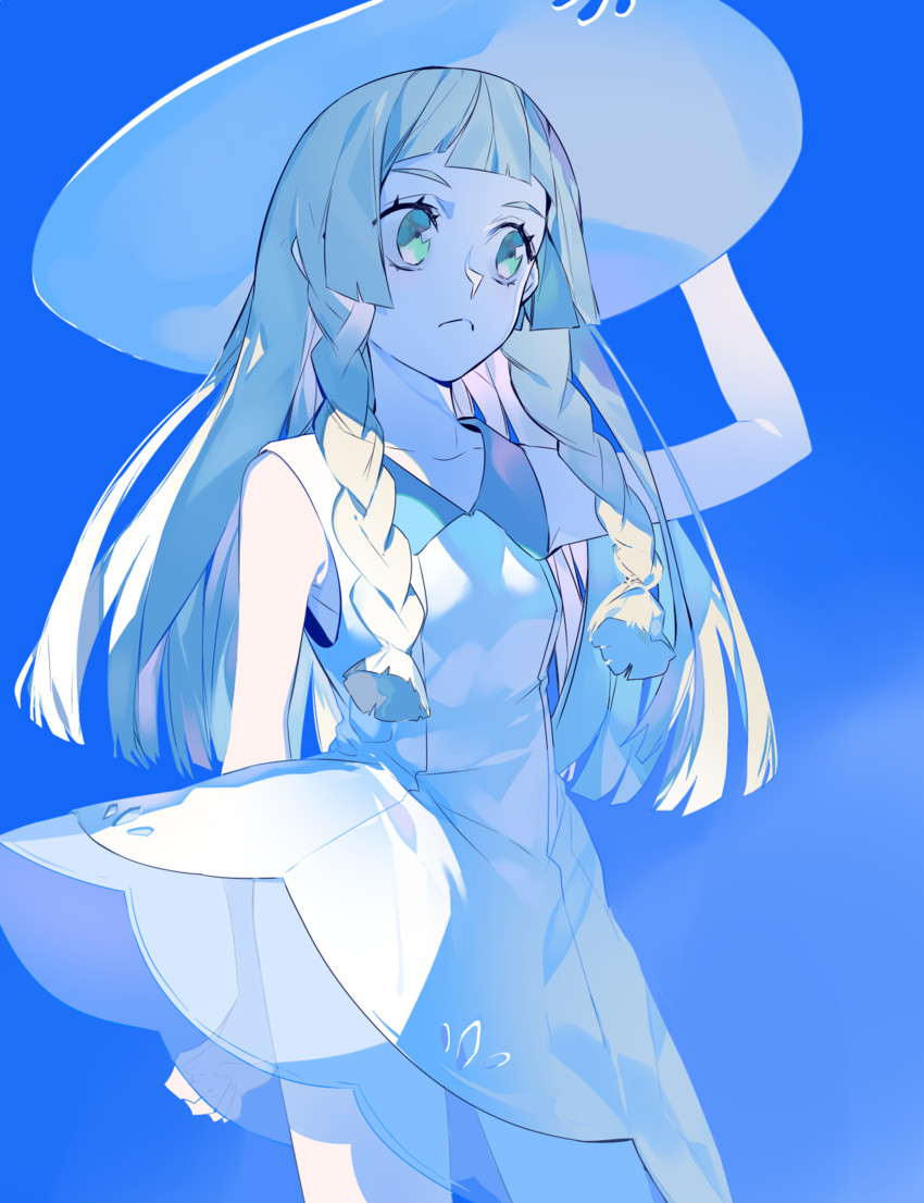lillie (pokemon and 1 more) drawn by fresa_pie