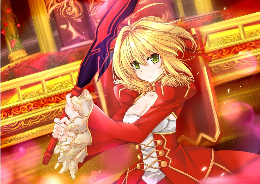 nero claudius (fate and 1 more) drawn by gu_li