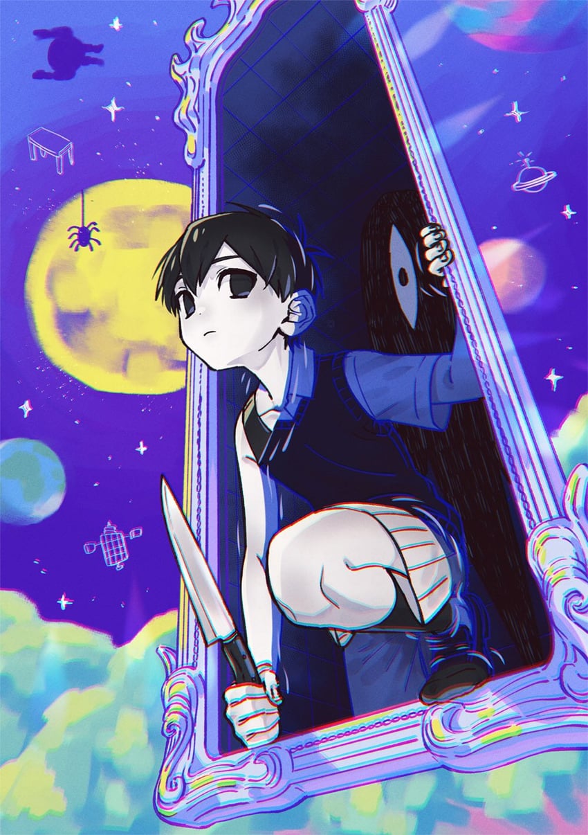 sunny, omori, and something (omori) drawn by toastytoast