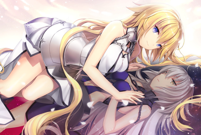 jeanne d'arc and jeanne d'arc alter (fate and 2 more) drawn by kagachi_saku