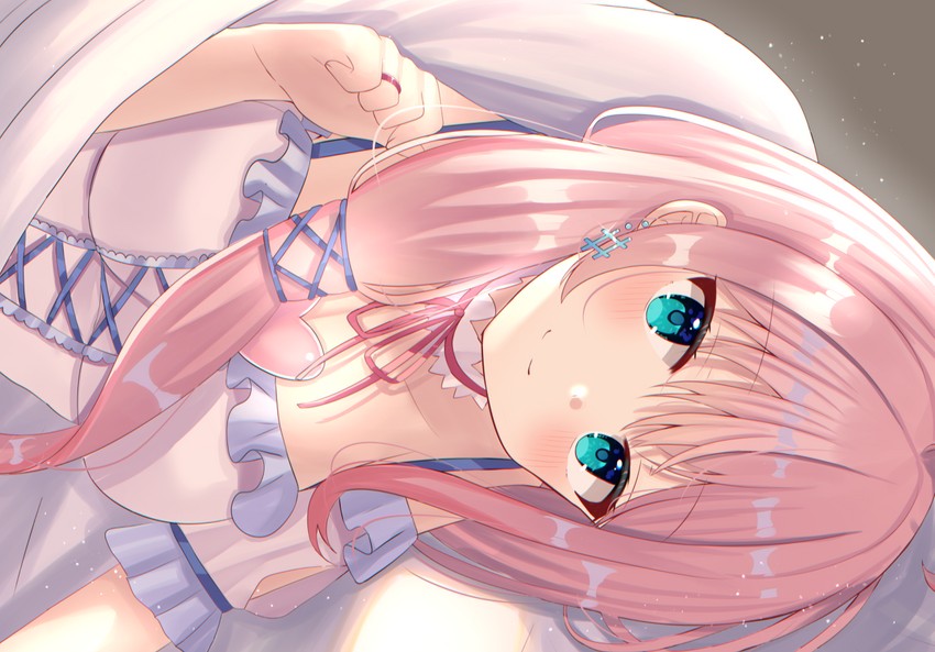 love=charmulet (kizuna ai inc. and 1 more) drawn by nibosi