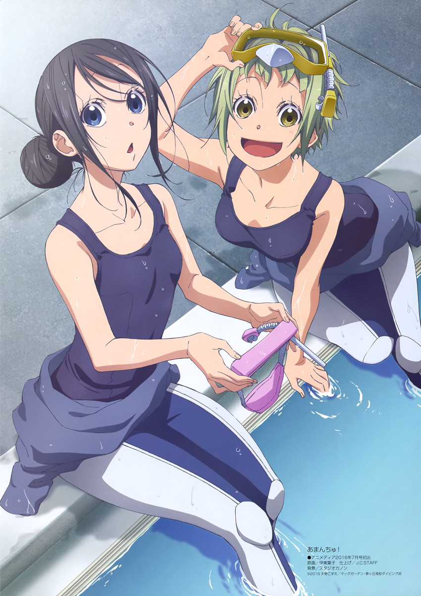 ooki futaba and kohinata hikari (megami magazine deluxe and 1 more) drawn by itou_youko