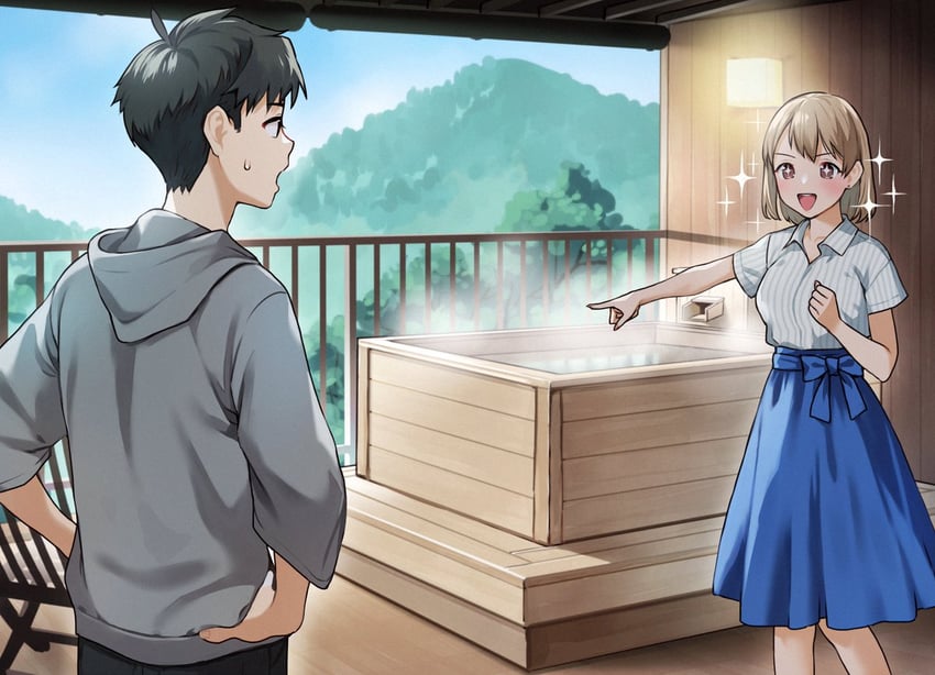 minase ito and yamase fuyu (koibito ijou no koto wo kanojo janai kimi to) drawn by doushimasho
