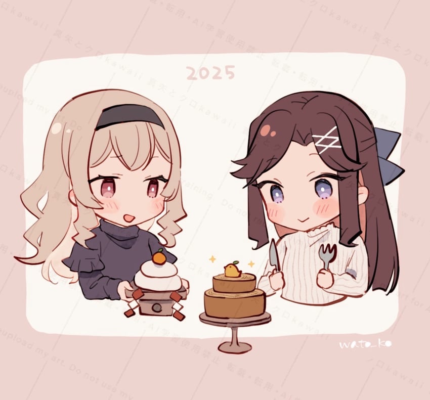 saijou claudine and tendou maya (shoujo kageki revue starlight) drawn by wato_(ko)