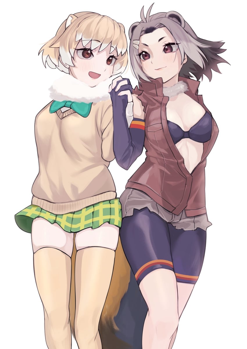 american beaver and black-tailed prairie dog (kemono friends) drawn by a888_n22