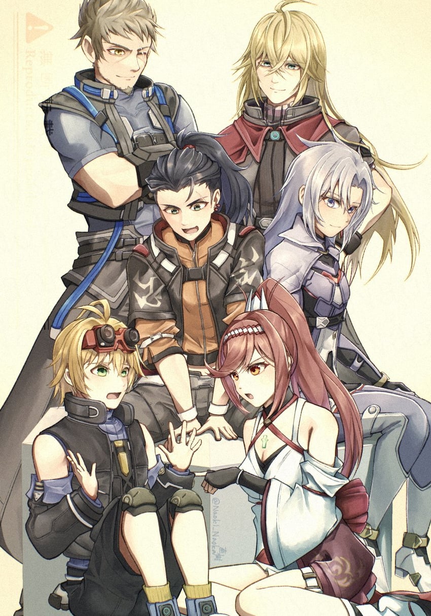 rex, shulk, glimmer, a, matthew, and 1 more (xenoblade chronicles and 2 more) drawn by naoki_naoka