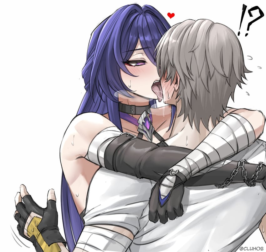 trailblazer, acheron, and caelus (honkai and 1 more) drawn by cluhob