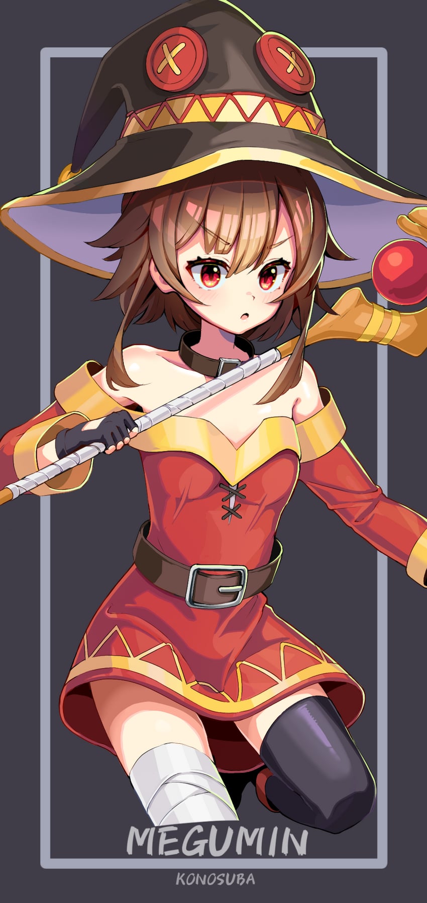 megumin (kono subarashii sekai ni shukufuku wo!) drawn by kimsun25