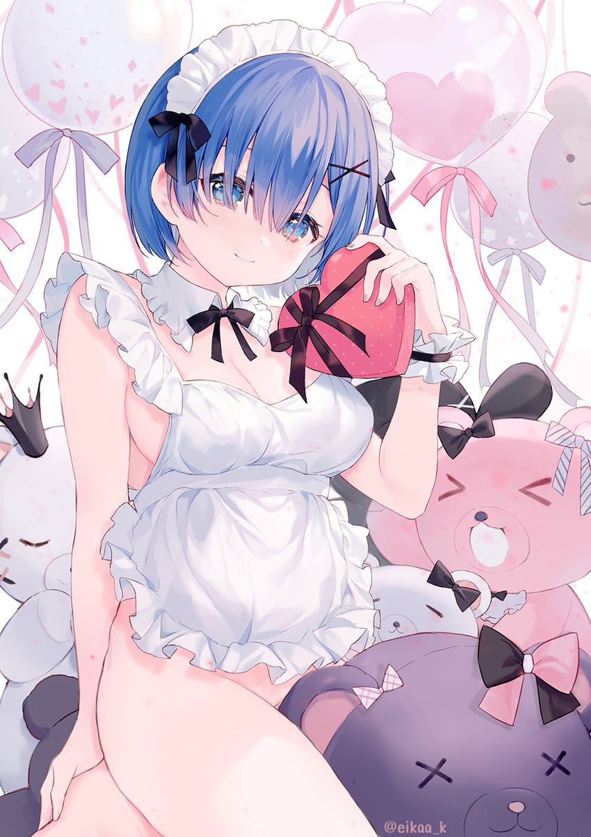 rem (re:zero kara hajimeru isekai seikatsu) drawn by eikaa