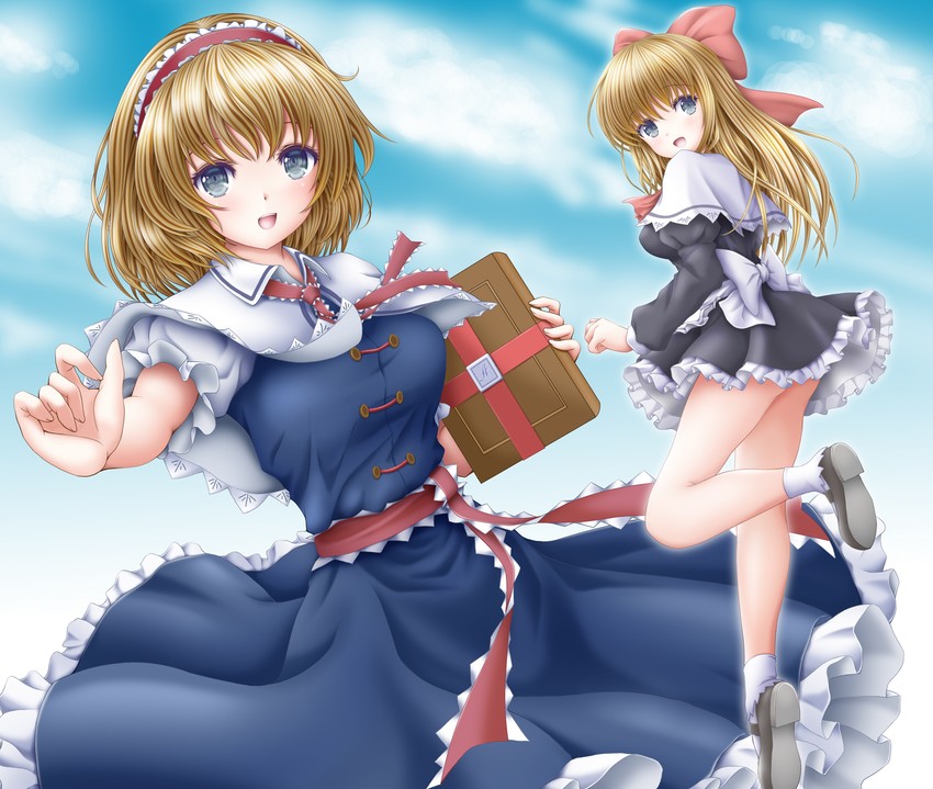 alice margatroid and shanghai doll (touhou) drawn by akino_irori