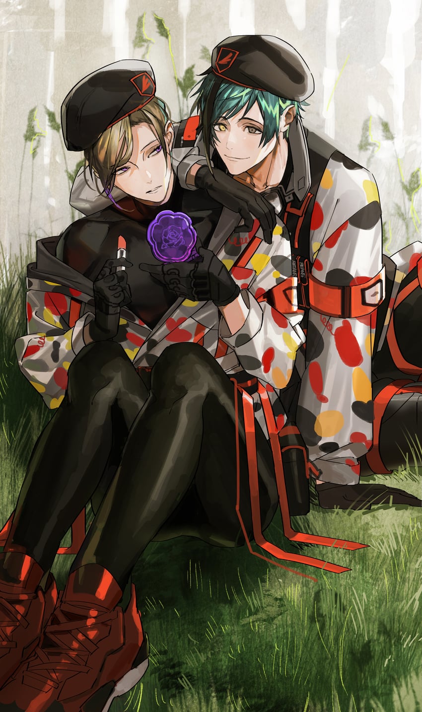 floyd leech and vil schoenheit (twisted wonderland) drawn by nana_tetra