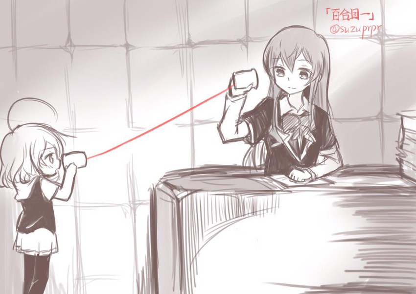 hashiri nio and yuri meichi (akuma no riddle) drawn by suzuprpr